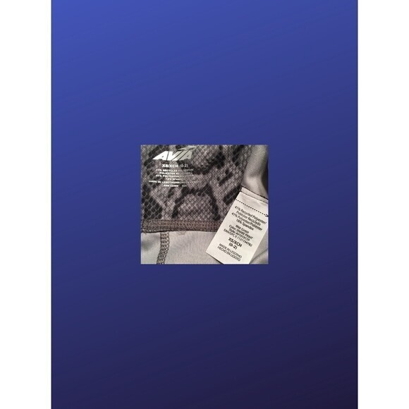 Avia Active Performance Leggings, GRAY/BLACK SNAKESKIN, Women's X-Small, NWOT - Picture 5 of 10